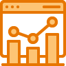 Reporting and growth visibility icon