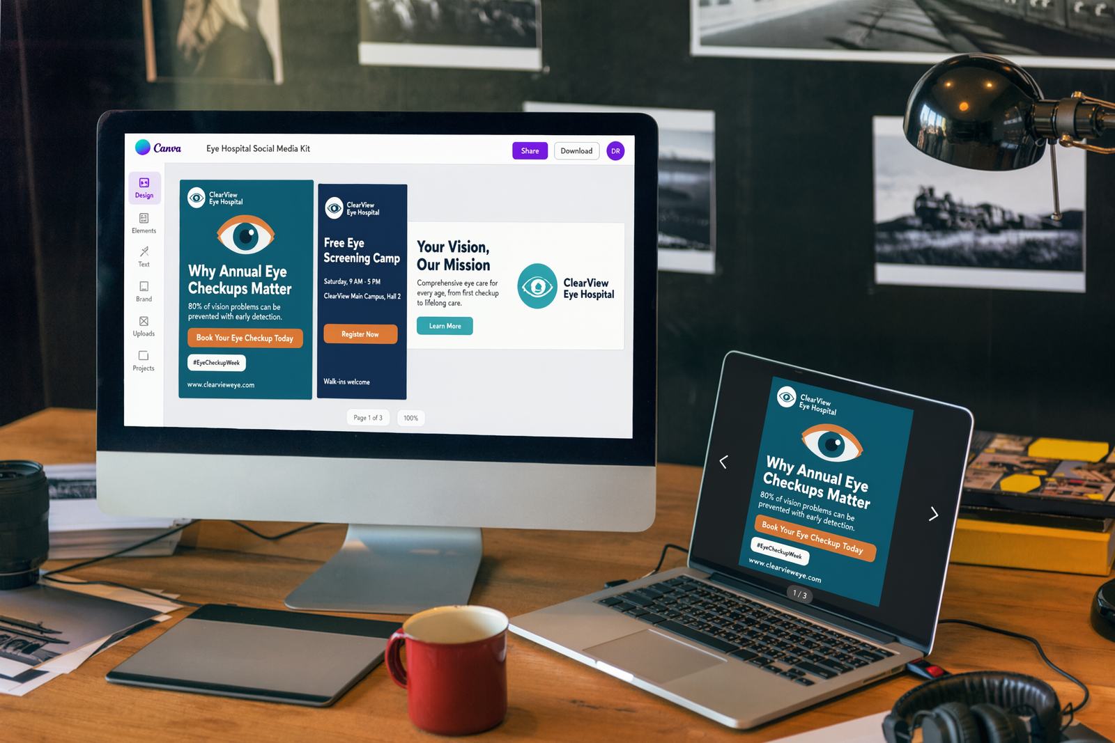 Content and creative calendar overview